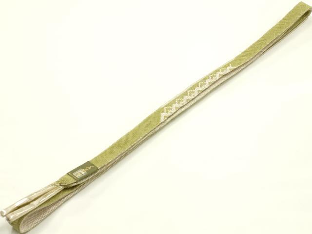 平和屋着物＊夏物　和装小物　帯締め・帯揚げセット　平組　レース組　雪輪草花文　暈し染め　逸品　未使用　AABK5456ay