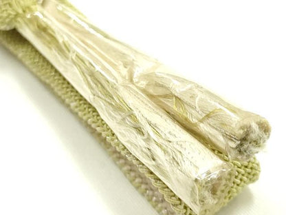 平和屋着物＊夏物　和装小物　帯締め・帯揚げセット　平組　レース組　雪輪草花文　暈し染め　逸品　未使用　AABK5456ay