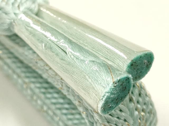 平和屋着物●和装小物　上質な帯締め　大正十四年創業 和装小物の老舗 三ッ杵印 紐の渡敬　笹浪組　金糸　正絹　逸品　未使用　AABK5459ay