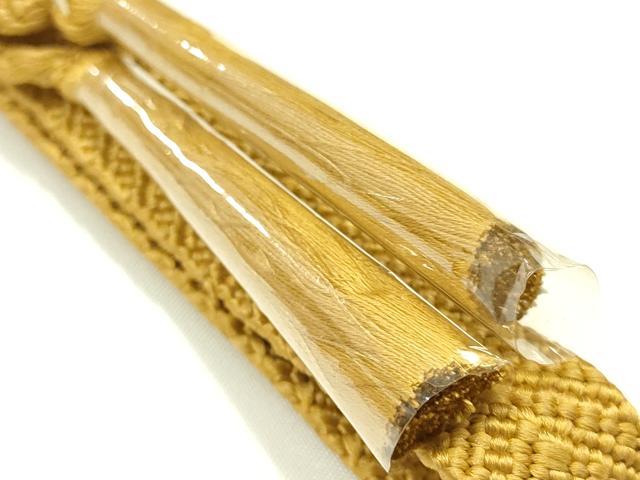 平和屋着物●和装小物　上質な帯締め　大正十四年創業 和装小物の老舗 三ッ杵印 紐の渡敬　変わり笹浪組　正絹　逸品　未使用　AABK5460ay