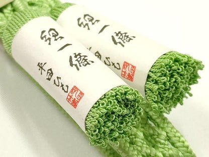 平和屋着物＊夏物　和装小物　上質な帯締め　平田ひも　紐一條　レース組　撚り房　正絹　逸品　未使用　AABK5471ay