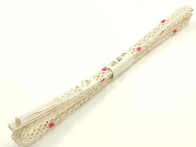 平和屋着物＊夏物　和装小物　上質な帯締め　大正十四年創業 和装小物の老舗 三ッ杵印 紐の渡敬　レース組　逸品　未使用　AABK5478ay