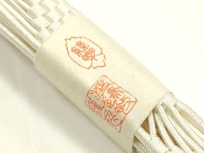 平和屋着物＊夏物　和装小物　上質な帯締め　大正十四年創業 和装小物の老舗 三ッ杵印 紐の渡敬　レース組　逸品　未使用　AABK5479ay