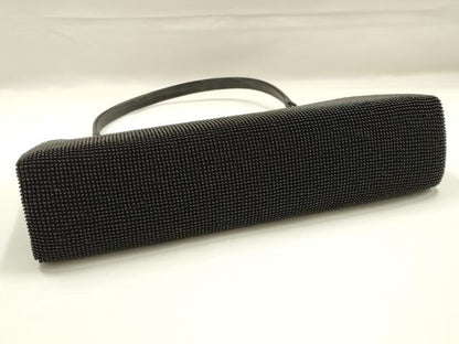 平和屋着物●和装小物　和装バッグ　ハンドバッグ　ビーズバッグ　黒珊瑚　逸品　AABK5492ay