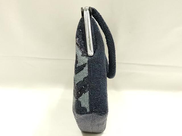 平和屋着物●和装小物　和装バッグ　ハンドバッグ　ビーズバッグ　花柄　逸品　AABK5494ay
