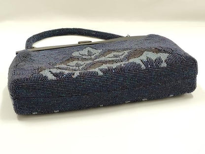 平和屋着物●和装小物　和装バッグ　ハンドバッグ　ビーズバッグ　花柄　逸品　AABK5494ay
