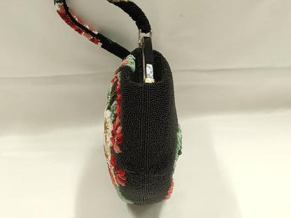 平和屋着物●和装小物　和装バッグ　ハンドバッグ　ビーズバッグ　花柄　逸品　AABK5495ay