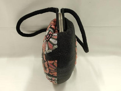 平和屋着物●和装小物　和装バッグ　ハンドバッグ　ビーズバッグ　花柄　逸品　AABK5509ay