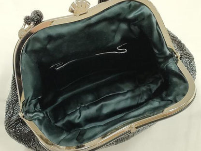 平和屋着物●和装小物　和装バッグ　ハンドバッグ　ビーズバッグ　縞　逸品　AABK5512ay