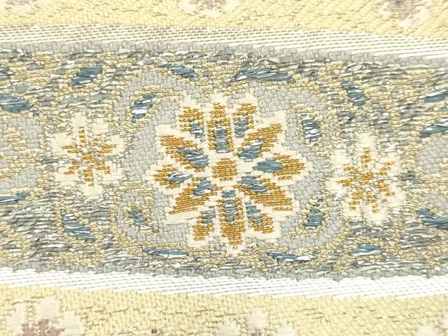 平和屋着物●和装小物　和装バッグ　ハンドバッグ　利休バッグ　花柄　金銀糸　逸品　未使用　AABK5526ay