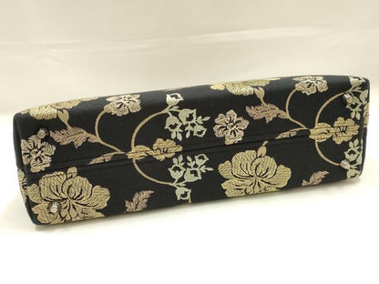 平和屋着物●西陣　川島織物　和装小物　和装バッグ　ハンドバッグ　刺繍　更紗花文　逸品　AABK5532ay