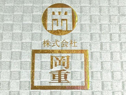 平和屋着物●岡重謹製　OKAJIMA　和装小物　下駄　桐下駄　白木　友禅柄鼻緒　象更紗　浴衣　夏着物　共箱付き　逸品　未使用　AABK5561ay