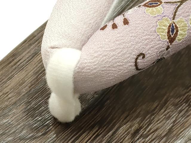 平和屋着物●岡重謹製　OKAJIMA　和装小物　下駄　桐下駄　茶　友禅柄鼻緒　象更紗　浴衣　夏着物　共箱付き　逸品　未使用　AABK5563ay