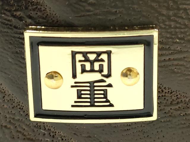 平和屋着物●岡重謹製　OKAJIMA　和装小物　下駄　桐下駄　茶　友禅柄鼻緒　象更紗　浴衣　夏着物　共箱付き　逸品　未使用　AABK5563ay