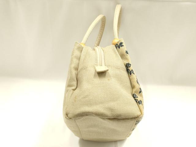 平和屋着物▼和装小物　和装バッグ　ハンドバッグ　花柄　木玉　逸品　AABK5582ay