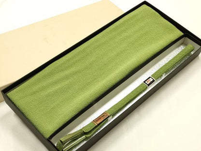 平和屋着物●和装小物　帯締め・帯揚げセット　笹浪組　草木染　正絹　逸品　未使用　AABK5595ay