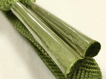 平和屋着物●和装小物　帯締め・帯揚げセット　笹浪組　草木染　正絹　逸品　未使用　AABK5595ay