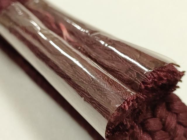 平和屋着物●和装小物　帯締め・帯揚げセット　御岳組　間道　枝菊地紋　暈し染め　正絹　逸品　未使用　AABK5599ay
