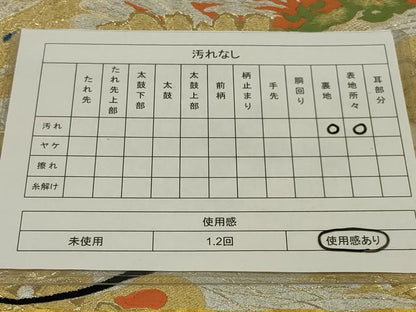 平和屋着物◎アンティーク　大正ロマン　丸文　孔雀松文　金銀糸　正絹　逸品　AABK5633ou