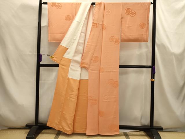 平和屋着物■上質な小紋　花丸文　正絹　逸品　AABK5641sx