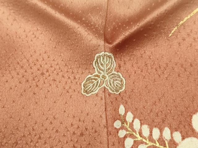 平和屋着物■訪問着　駒刺繍　流水花籬文　暈し染め　金彩　正絹　逸品　AABK5645sx