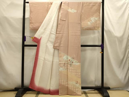 平和屋着物■訪問着　刺繍　飾花文　金銀彩　正絹　逸品　AABK5648sx