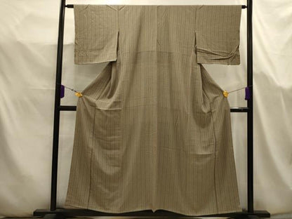 平和屋着物■上質な小紋　花間道　正絹　逸品　AABK5654sx