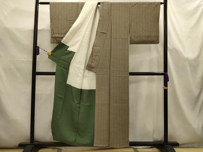 平和屋着物■上質な小紋　花間道　正絹　逸品　AABK5654sx