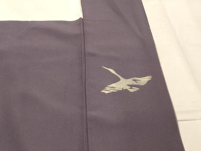 平和屋着物■豪華色留袖　駒刺繍　飛鶴文　暈し染め　金銀彩　正絹　逸品　AABK5665sx