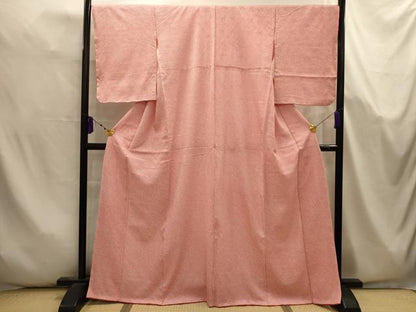 平和屋着物■大変加工の良い総絞り小紋　正絹　逸品　AABK5666sx