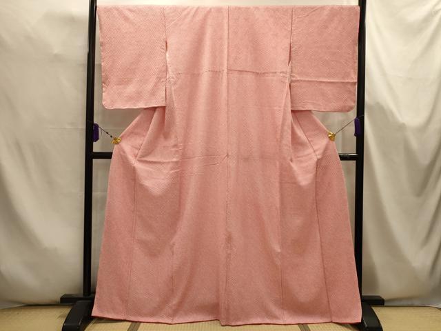 平和屋着物■大変加工の良い総絞り小紋　正絹　逸品　AABK5666sx