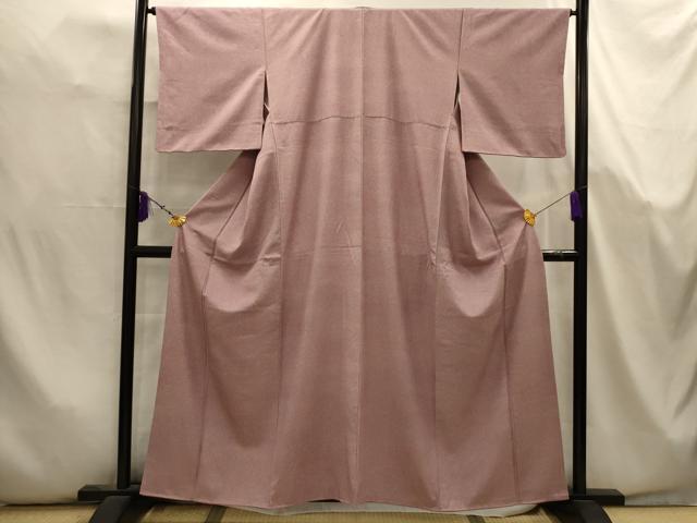 平和屋着物■伝統工芸師　服部光擴　小紋　霞文　正絹　逸品　AABK5672sx