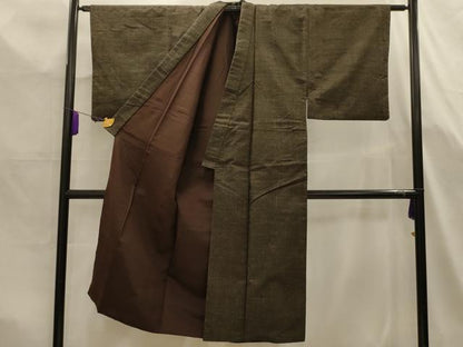 平和屋着物■男性　紬　霞文　正絹　逸品　AABK5681sx