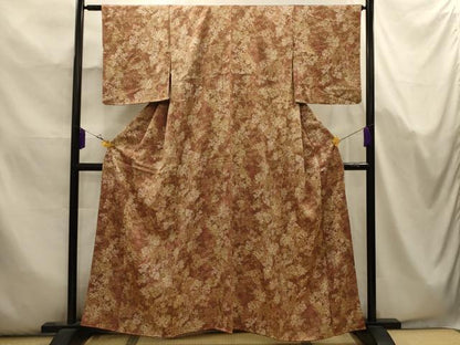 平和屋着物■上質な小紋　樹林文　正絹　逸品　AABK5683sx