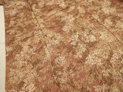 平和屋着物■上質な小紋　樹林文　正絹　逸品　AABK5683sx