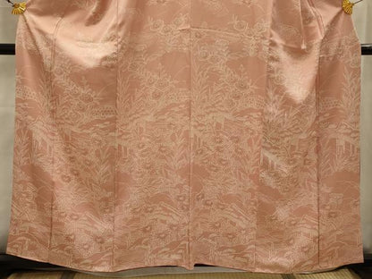 平和屋着物■訪問着　風景文　正絹　逸品　AABK5687sx