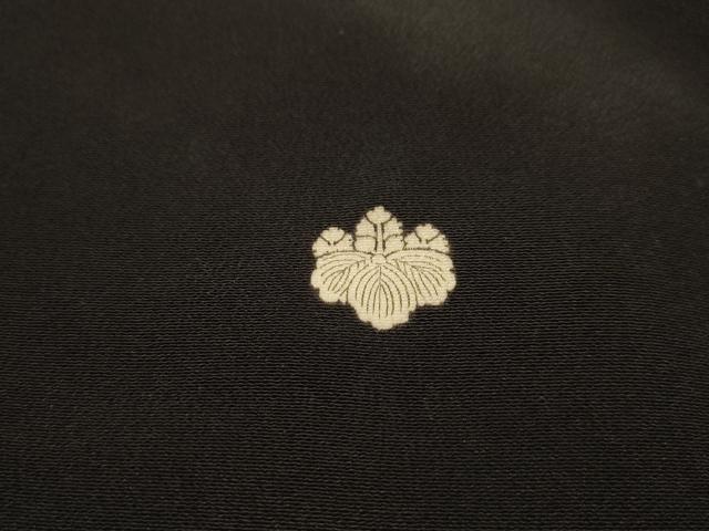 平和屋着物■豪華黒留袖　刺繍　立波飛鶴文　金銀糸　金彩　正絹　逸品　AABK5704sx