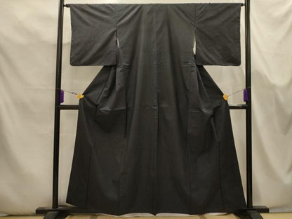 平和屋着物■本場大島紬　7マルキ　麻の葉文様　正絹　逸品　AABK5720sx