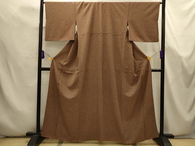平和屋着物■上質な小紋　散らし文様　正絹　逸品　AABK5736sx