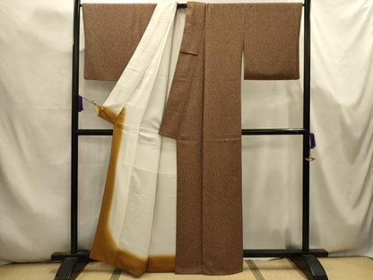 平和屋着物■上質な小紋　散らし文様　正絹　逸品　AABK5736sx