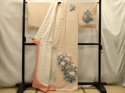 平和屋着物■訪問着　紫陽花　暈し染め　正絹　逸品　AABK5758sx