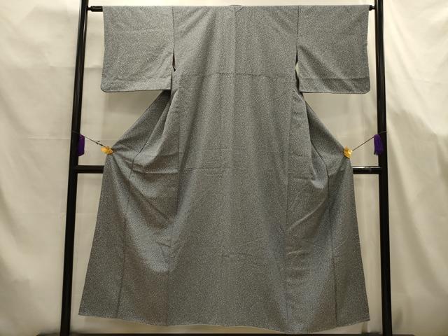 平和屋着物■上質な小紋　花唐草文　正絹　逸品　AABK5774sx
