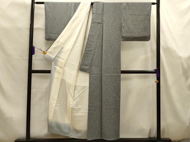 平和屋着物■上質な小紋　花唐草文　正絹　逸品　AABK5774sx