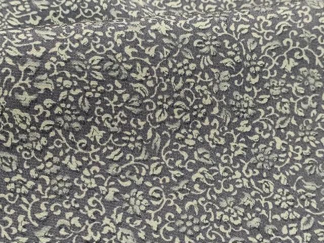 平和屋着物■上質な小紋　花唐草文　正絹　逸品　AABK5774sx