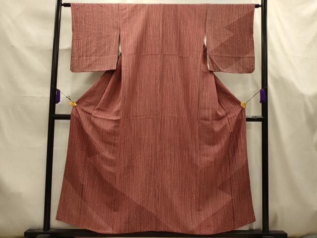 平和屋着物■訪問着　縞　正絹　逸品　AABK5790sx