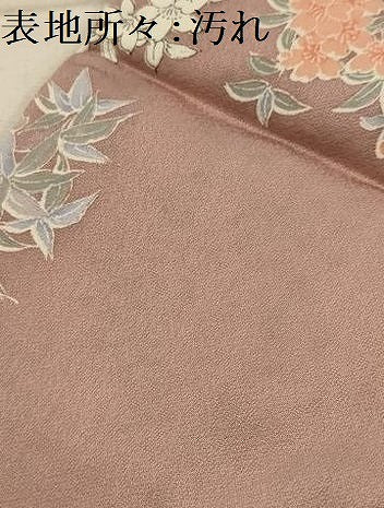 平和屋着物■上質な小紋　草花文　正絹　逸品　AABK5801sx