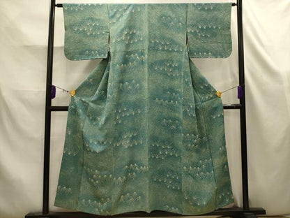 平和屋着物■上質な小紋　草木文　正絹　逸品　AABK5802sx