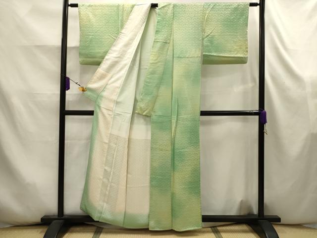 平和屋着物■上質な小紋　青海波　暈し染め　正絹　逸品　AABK5816sx
