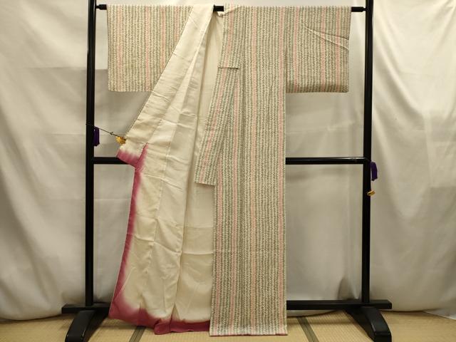 平和屋着物■上質な小紋　草間道　正絹　逸品　AABK5821sx