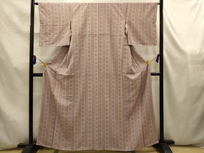 平和屋着物■上質な小紋　更紗花間道　高島屋扱い　正絹　逸品　AABK5839sx